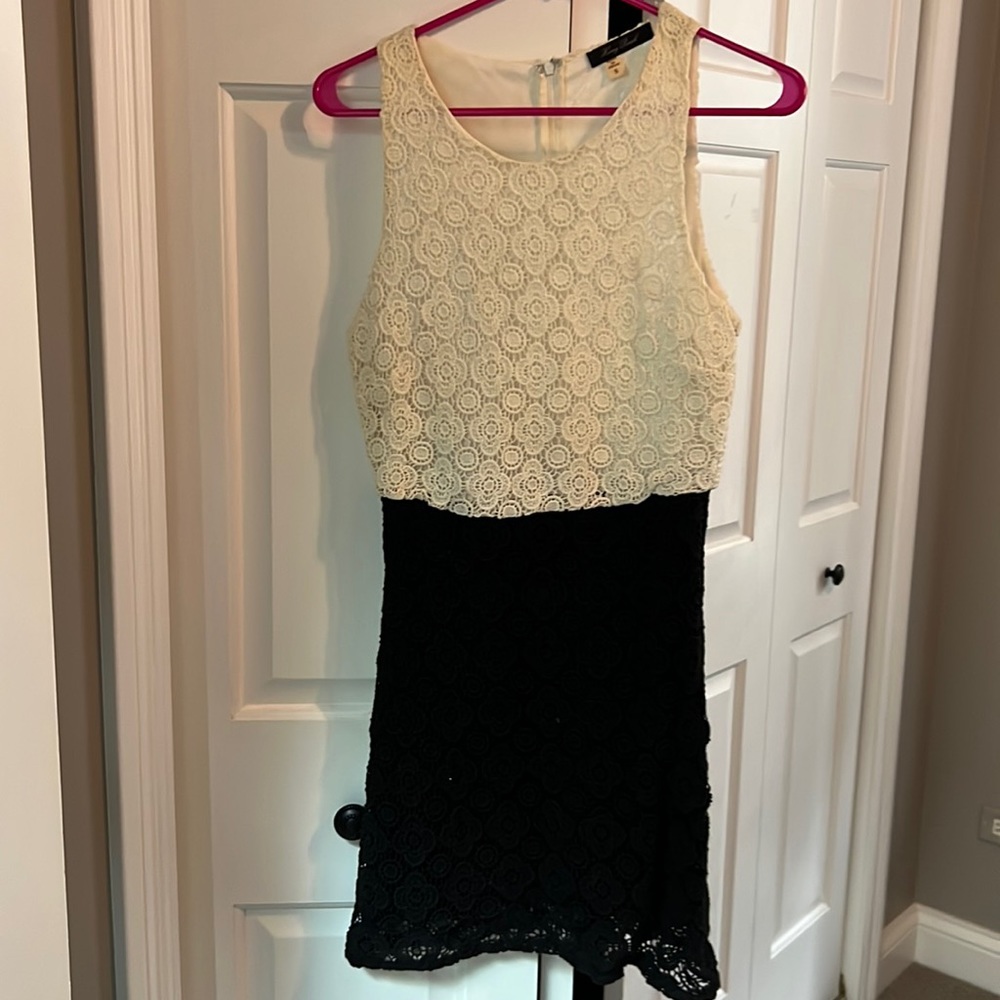 Women’s Black and White Dress